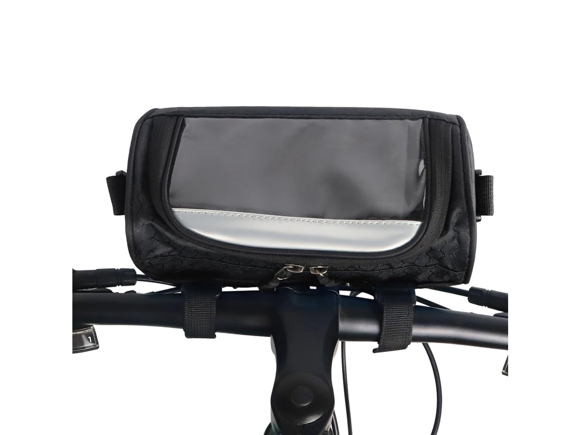 Bolsa para manillar de bicicleta, gran capacidad, ajustable, impermeable, frontal, con bolsa transparente, pantalla sensible Gusshious
