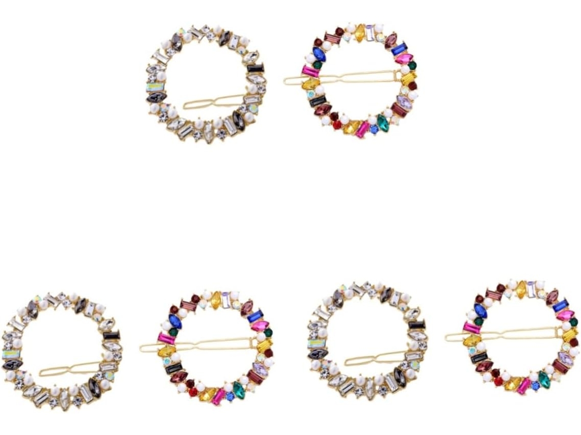 6 Pièces Diadème De Perles Bandeau Renne Adulte Pince A Cheveux Barrytes Barryte En Strass