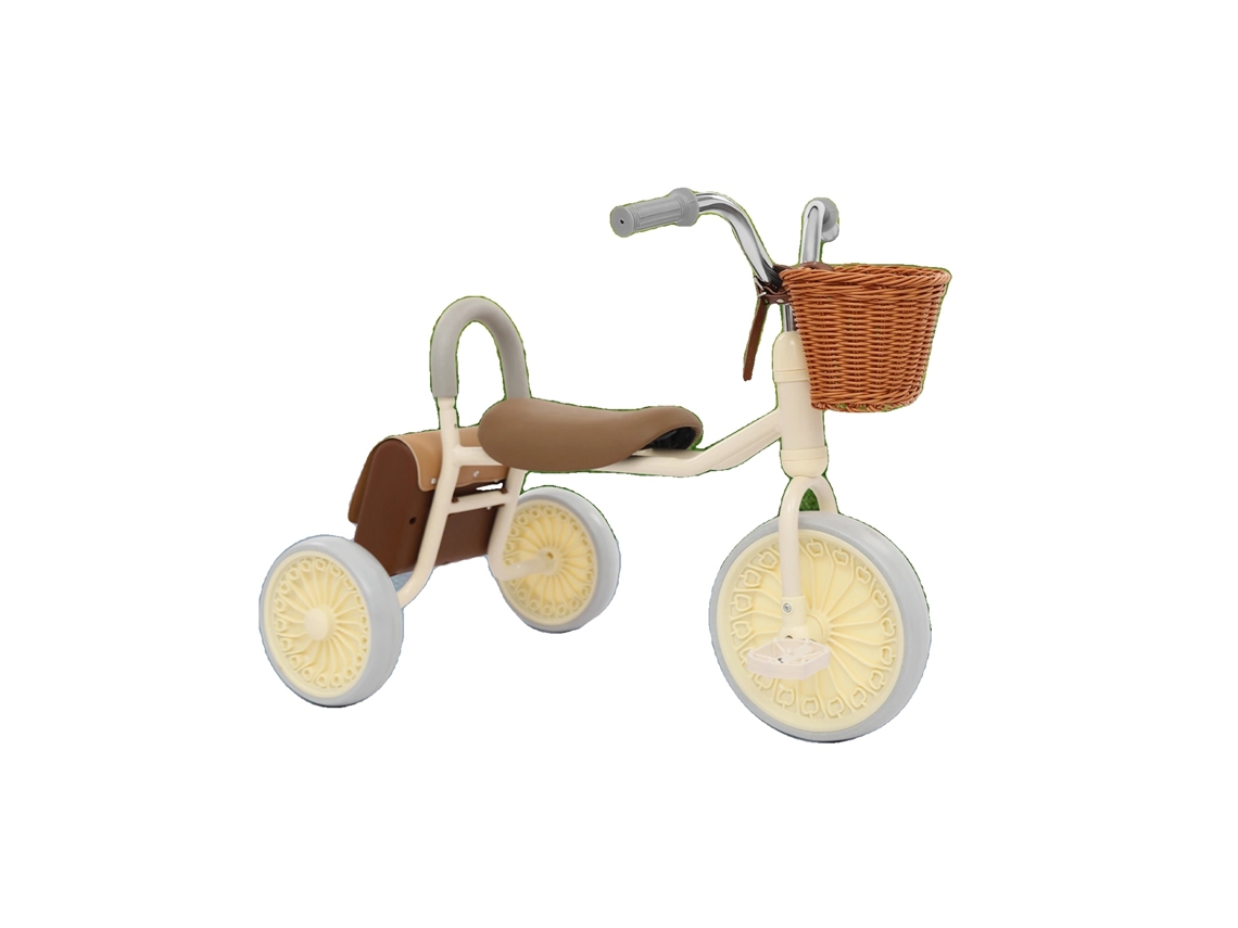 Triciclo retro multifuncional para niños de 2 a 6 años, capacidad de carga de 30 kg, montaje OEM.