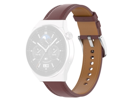 Correa de piel auténtica para Samsung Galaxy Watch 5 40mm/44mm/Watch 5 Pro 45mm/Watch4 40mm/44mm/Watch4 Classic 42mm - rosa oscuro