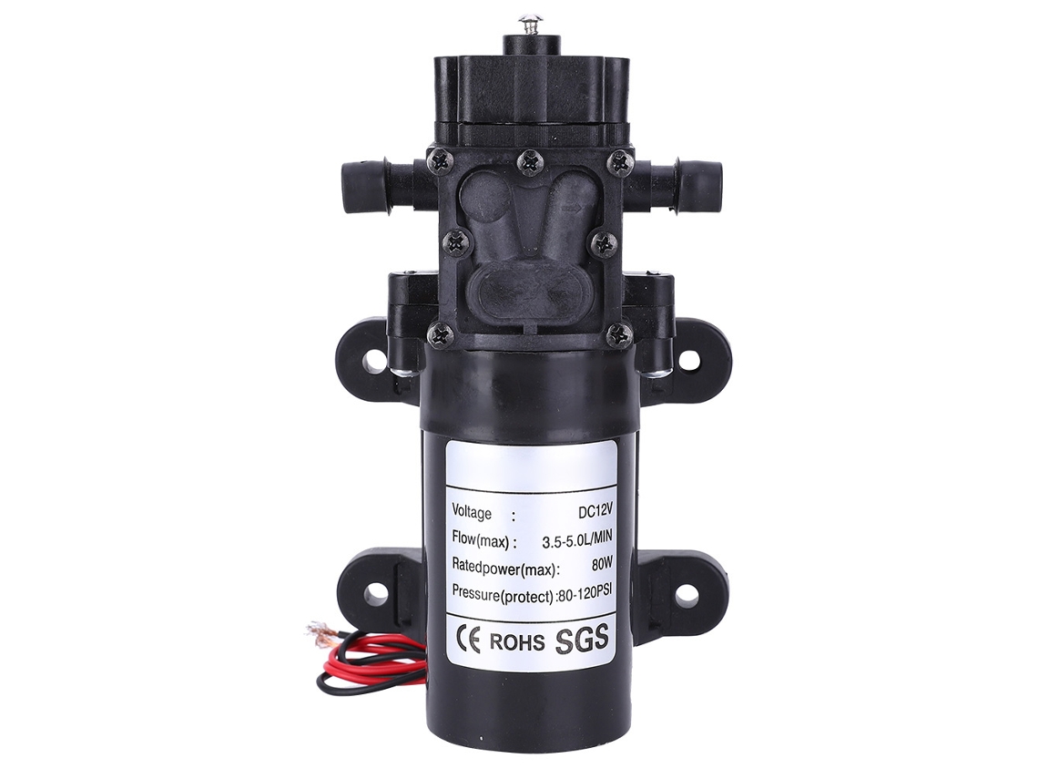 2026velora-bomba De Diafragma De Retorno Autoaspirante De Tubo Reto Em Ambos Os Lados Dc12v Fl3210h-80w 10mm