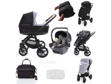 Carrito de Bebé ZOPA 3 In 1 Falcon Night (71x33 cm - Negro)