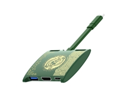 Estación de acoplamiento portátil para TV Bestvite 3 en 1, 4K, HDMI, USB 3.0, puerto USB C, PD, carga de 100 W, color verde