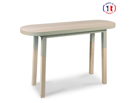 Consola Alta Ovalada MON PETIT MEUBLE FRANÇAIS (Amarillo Lunar - Madera - 140 x 90 x 45 cm)