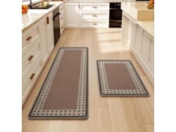 Alfombrilla Antideslizante Y Absorbente De 2 Piezas Para Cocina Y Pasillo Digitallab (marrón, 40x60cm/40x120cm)