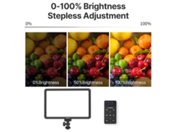 Luz LED para streaming, fotografía y videoconferencias: panel de luz bicromática USB para grabación en directo.