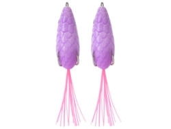 2 Piezas De Señuelos Artificiales De Rana Con Anzuelo Inferior, Señuelos Con Barba, Accesorios De Pesca 2