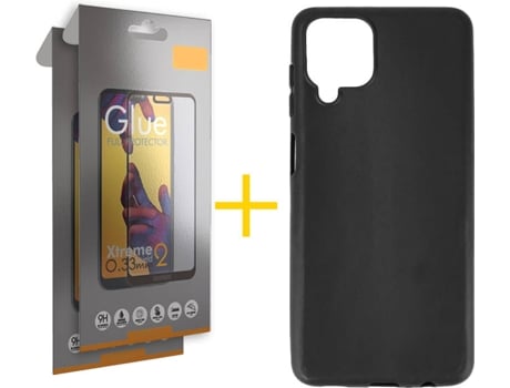 Kit Funda + 2 Protectores de Pantalla Samsung Galaxy M12 SKYHE Full (Negro)