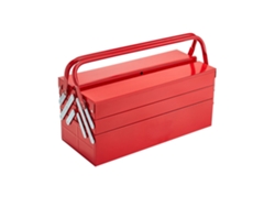 Juego de herramientas portátil de metal, estuche plegable con bandejas y caja robusta Tekmaquinas
