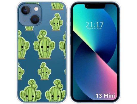 Carcasa iPhone 13 Mini (5.4) TUMUNDOSMARTPHONE Cactus Dibujos Multicolor