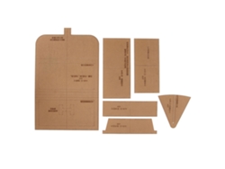 Plantilla Acrílica Para Cartera Con Cremallera, Juego De Plantillas Para Manualidades En Cuero.