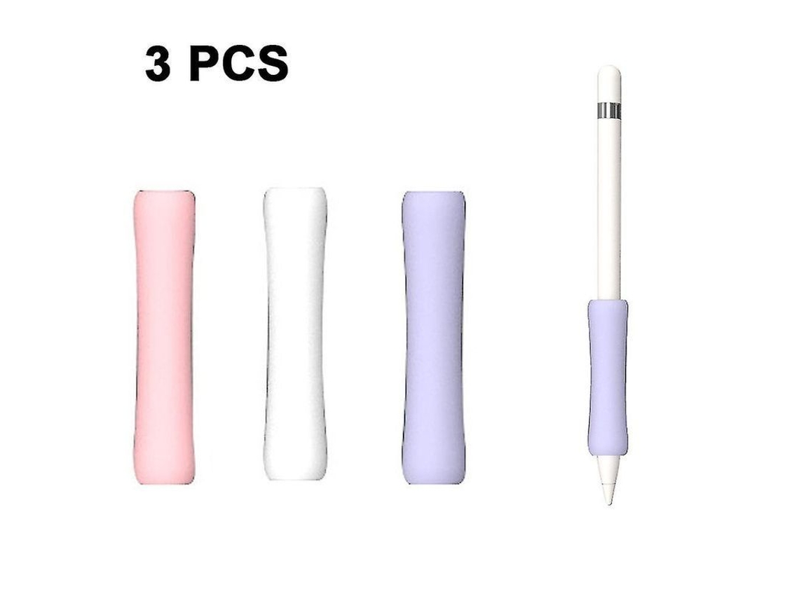 2026-3 Fundas De Silicona Ergonómicas Premium Para Apple Pencil 1/2, Antideslizantes Y Compatible Con Carga Magnética