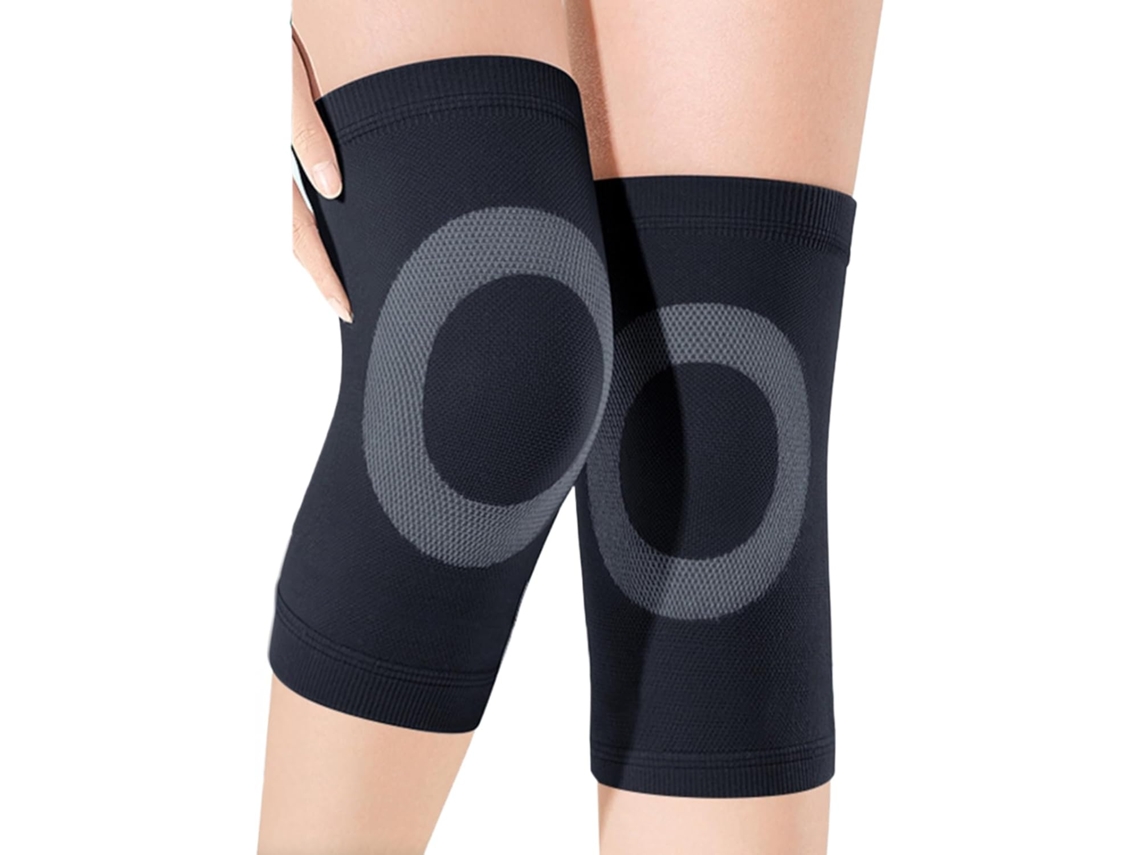 Rodilleras Digitallab para protegerte del frío y aliviar el dolor de rodilla, 20 cm, talla M, 45/55 kg, un par (negro)