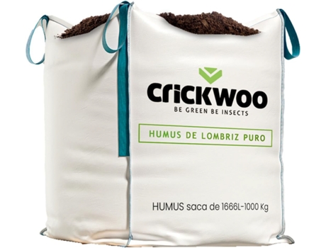 100% Humus de Lombriz – Big Bag 1666 L (1000 Kg) CRICKWOO