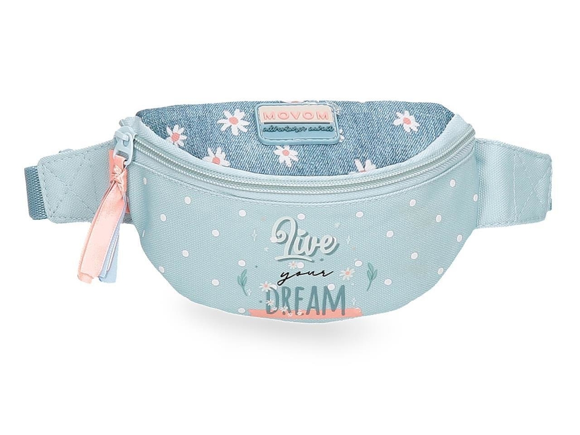 MOVOM Riñonera Casual Poliéster Live Your Dreams Verde