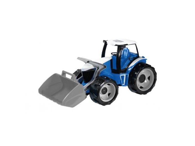 Vehículo de juguete LENA TOYS Tractor con Pala Frontal Azul y Blanco