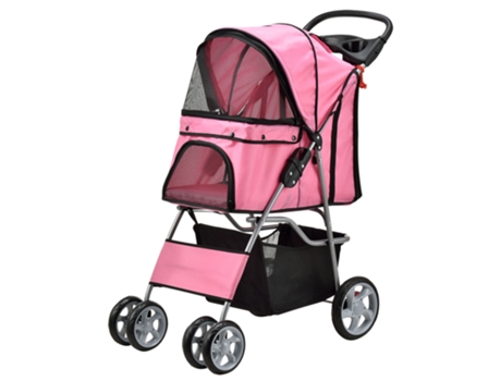 Transportin para Perros PRO.TEC (100 x 38 x 80cm - Acero - Rosa)