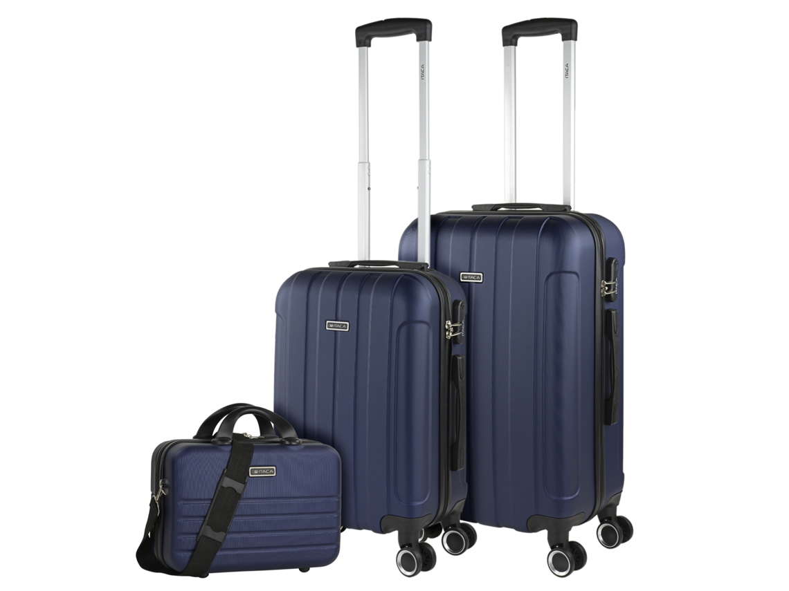 Juego De Maletas Rígidas Abs ITACA Havel marino (42X63x24 Cm)
