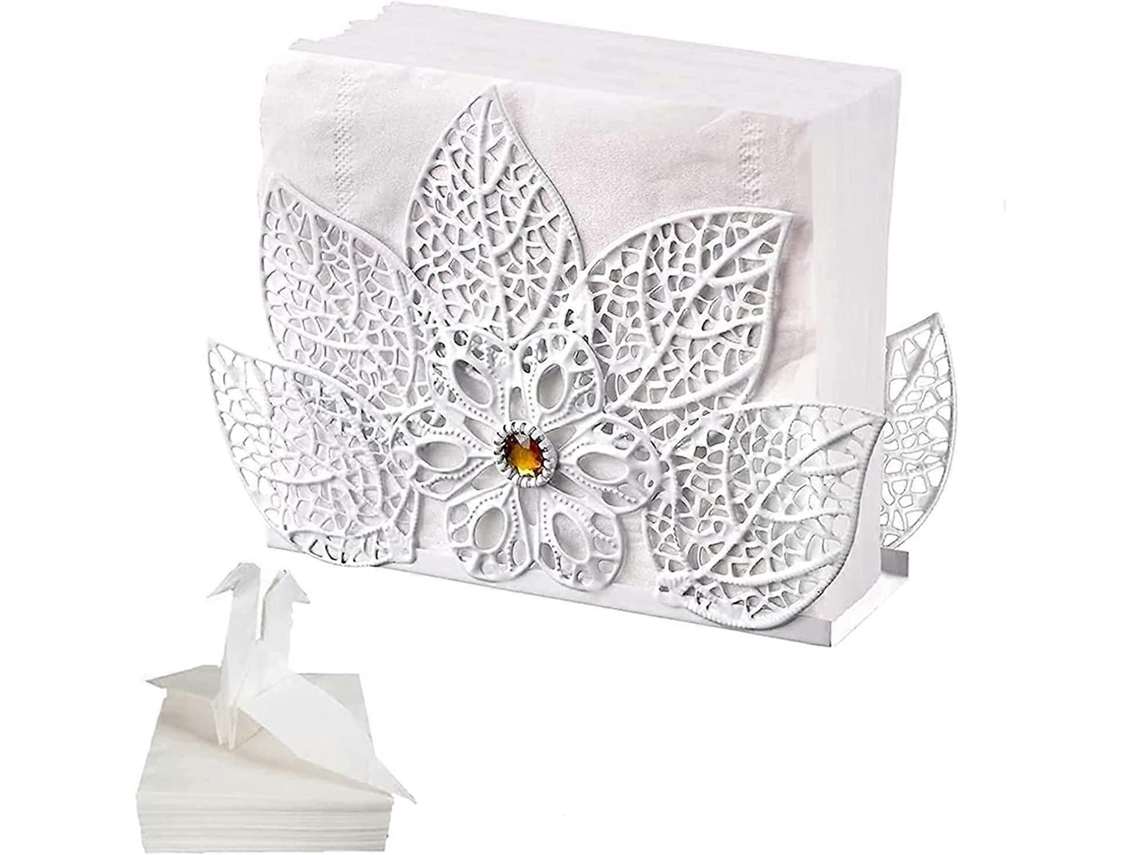 Portavasos De Papel De Metal Para Café, Diseño De Árbol Con Ornamentos Naranja, Estilo Jardín, Color Blanco