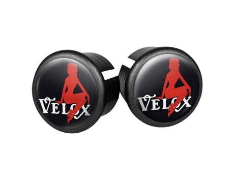Juego de 2 tapas de manillar para bicicletas de carretera VELOX Doming Pin Up