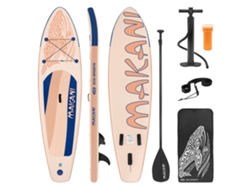Tabla hinchable de paddle surf SUP Makani ECD 320 x 80 x 15 cm de PVC albaricoque