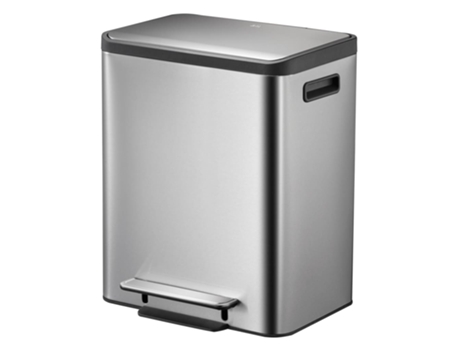 Cubo de basura EKO Plateado Acero inoxidable (40.4x32.1x49.2 cm)