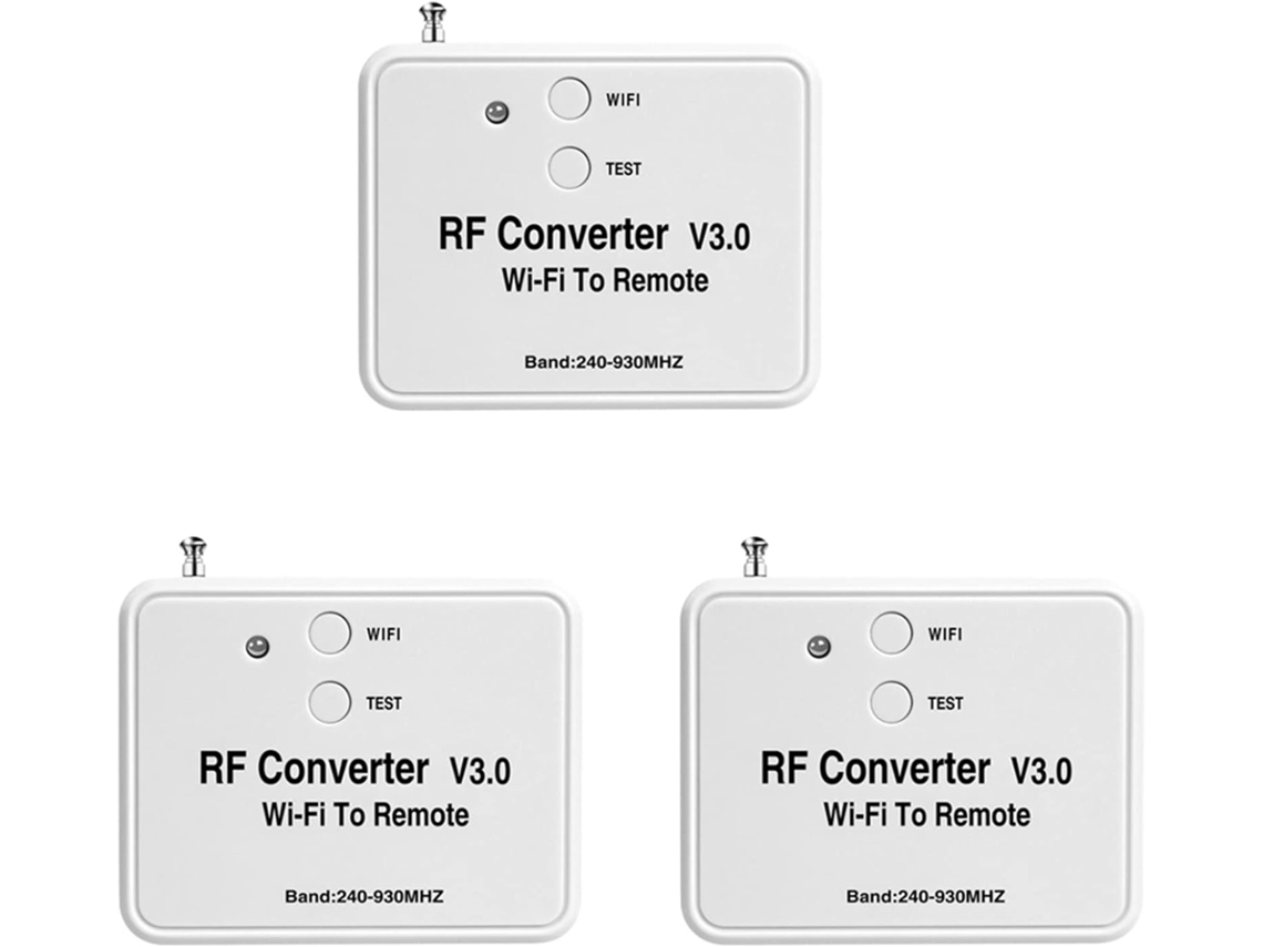 Convertidor De Control Remoto Wifi 3x, Frecuencia De Radio Rf 240-930 Mhz, Para Puerta De Garaje Inteligente