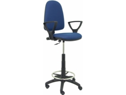 Silla de Escritorio Alta PIQUERAS Y CRESPO Ayna Azul Marino (Brazos fijos - Tejido)