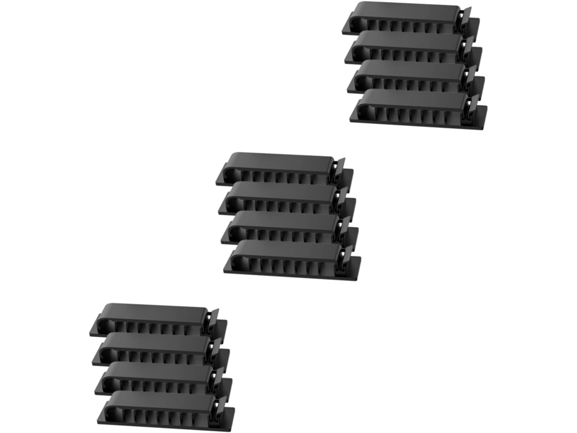 8 4 3 Paquete De Clips Adhesivos Para Organizador De Cables De Cargador Con Agujeros