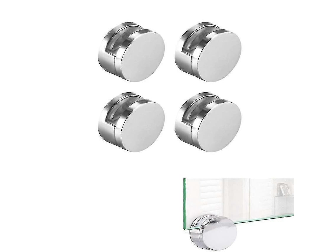 Rebe-8 Piezas De Clip Para Espejo Acero Inoxidable Soporte Pared Montaje Fácil Para Espejos De 3-7mm Grosor