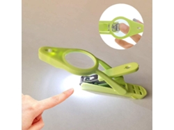 Rebe-tijeras De Uñas Con Lupa Plegable Y Luz Led Para Ancianos, Bebés Y Mascotas, Hoja De Acero Inoxidable, Antideslizante, Portátil
