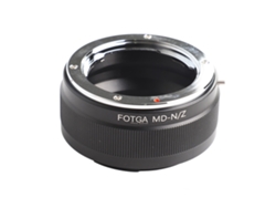 Adaptador de montura de lente MD para cámaras Nikon Z (Z6, Z7, Z50) con anillo metálico