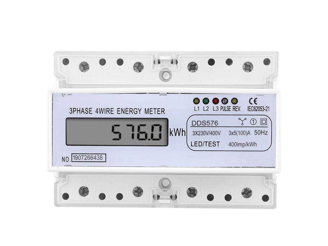 2026velora-contador De Energía Eléctrica Trifásico 4 Hilos Lcd 380v Dds576 Medidor De Watthour