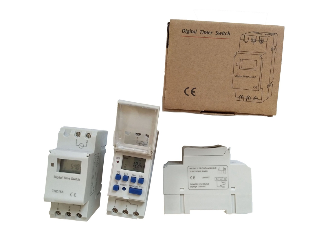Relé Temporizador Digital Con Pantalla Lcd Programable, 16 A, Interruptor De Microcomputadora