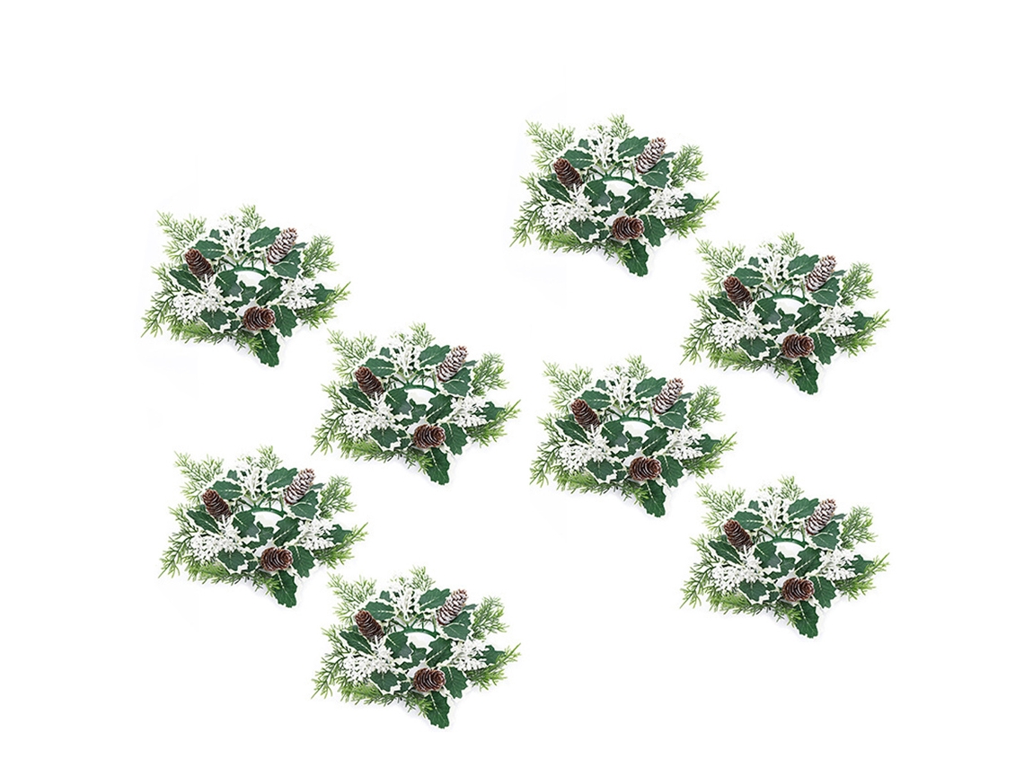 Guirnaldas de Velas para Mesa, Mini Guirnalda con Frutos Rojos TRUYUETY