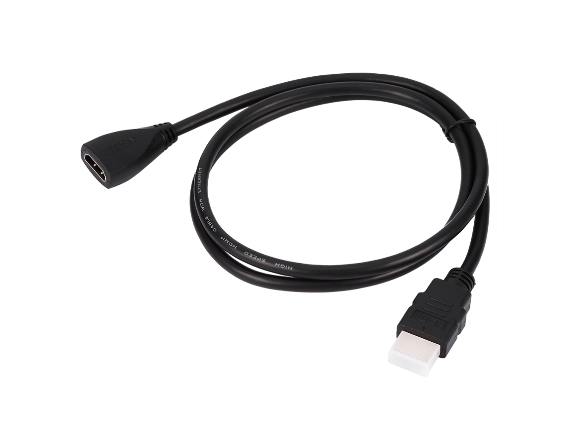 Cabo Extensor Hdmi 1.4 Macho Para Fêmea Dourado 1m Suporta 1080p 3d 4k Anti-interferência