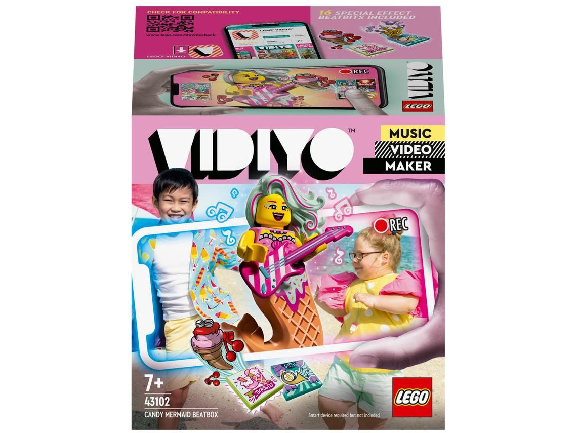 LEGO VIDIYO: Kit de construção Candy Mermaid BeatBox 43102 (71 peças)