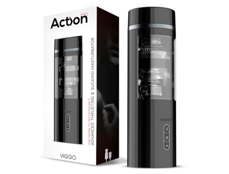 Masturbador Masculino ACTION Viggo Advanced con Up and Down y Succión USB