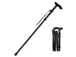 Bastón plegable ajustable, base deportiva, senderismo, trekking, bastones de aleación de aluminio, bastón plegable, 1 unidad