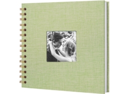 Álbum De Fotos Diy De 8 Pulgadas, Papel Kraft Rígido Para Cumpleaños Y Bodas (20 Hojas/verde) Gertiz