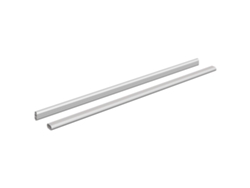 Viga para armario, 2 unidades, color plata, 764 x 15 x 29 mm, aleación de aluminio VIDAXL