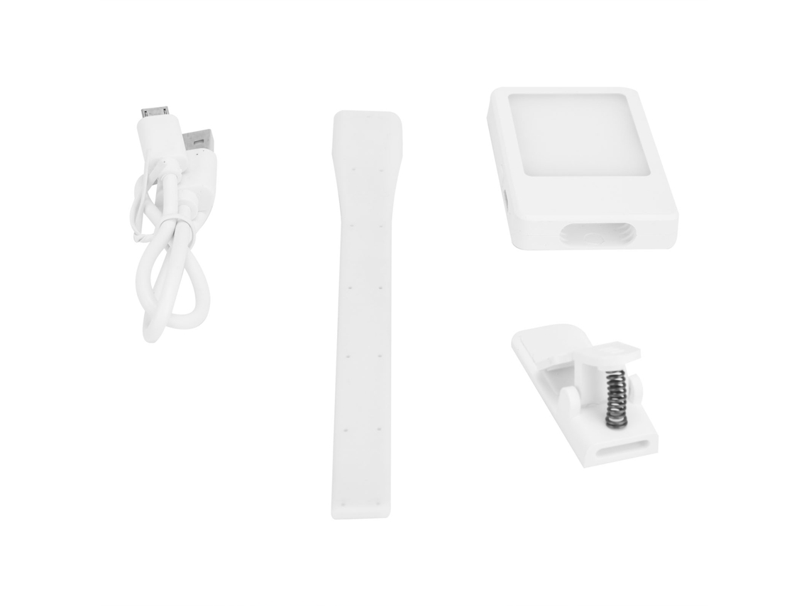 Lámpara Led Con Pinza, Recargable Por Usb, Inteligente, Regulable En 3 Niveles, Manguera Giratoria D