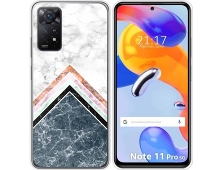 Carcasa Xiaomi Redmi Note 11 Pro TUMUNDOSMARTPHONE Dibujos Mármol 05 Multicolor