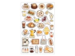 Adesivos Decorativos Scrapbooking De Cores Vibrantes Com Adesivo Forte Para Diy, Diário E Artesanato Amarelo
