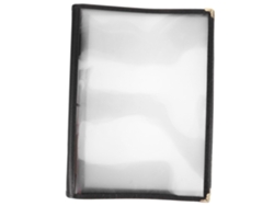 Estuche Transparente Para Menús, Carpeta Práctica Y Sencilla Para Precios De Comidas.