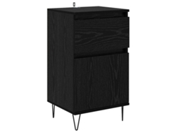 Aparador | Vitrina Roble Negro 35 X 40 X 70 Cm Madera Contrachapada