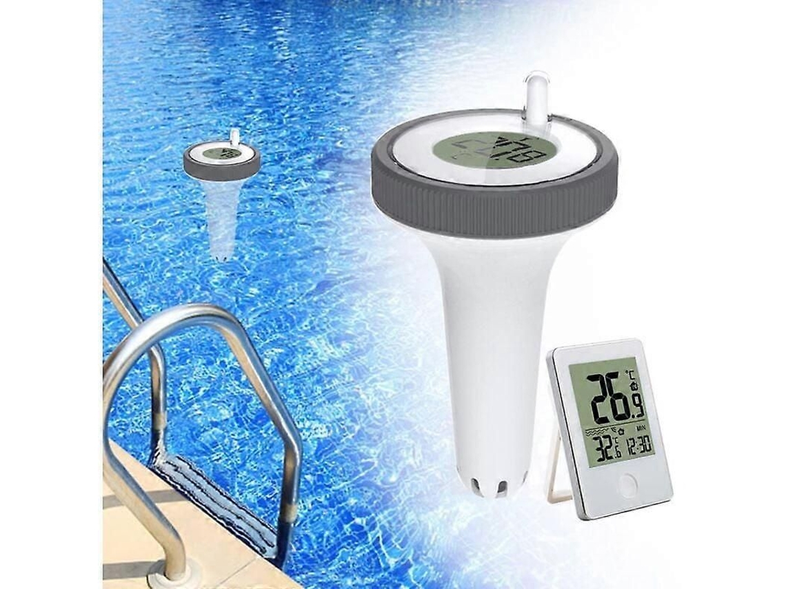 Medidor De Tarifa Flutuante Para Piscina, Tarifa Interna E Externa Flutuante Sem Fio, Tarifa Digital Para Piscina Com Display Lcd