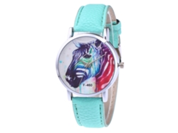 Reloj De Pulsera Para Hombre De Aleación Con Dial Redondo Analógico De Color Menta