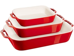 Bandeja para Asar STAUB (Rojo - Cerámica)