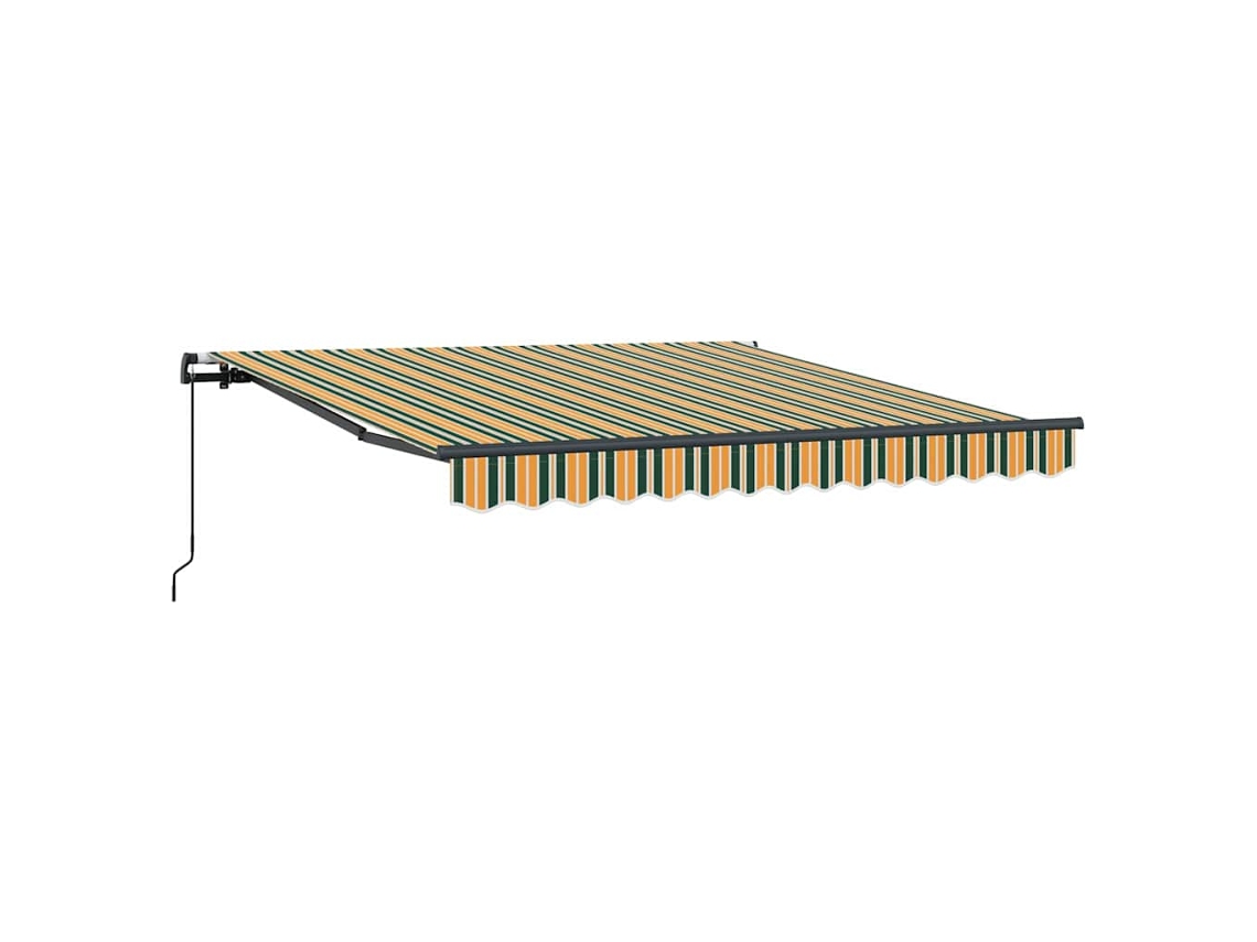 Toldo Retrátil Verde e Amarelo 350 X 250 Cm MAISON EXCLUSIVE